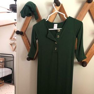 Lou Lou and company gown and hat